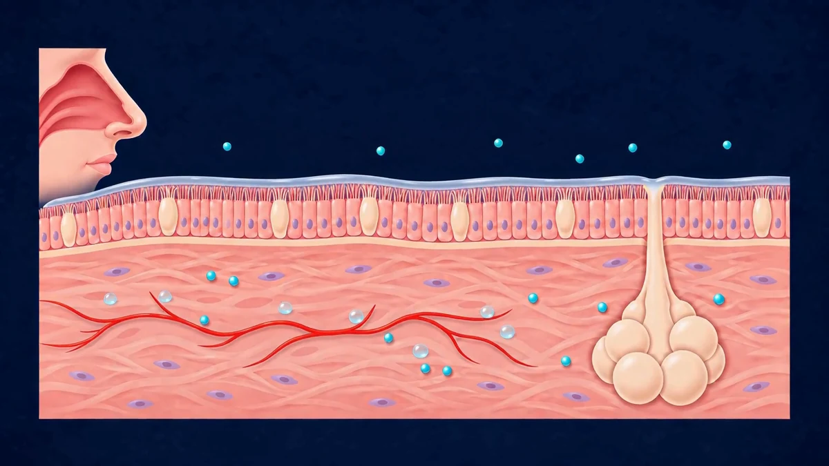 Illustration de l’épithélium respiratoire extraite d’un clip UMPC généré avec FastH3